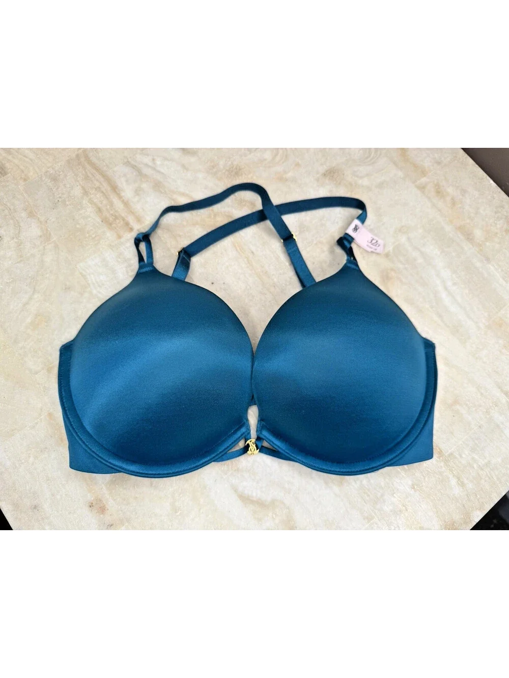 Victorias Secret Very Sexy Teal Straps Bra Set Size 32D NWT
